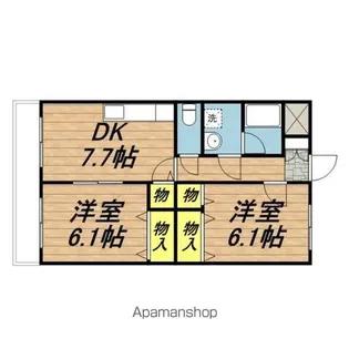 ラントルーエ【2階】の間取り